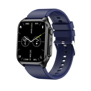 TK12 1.96" IP67 Waterproof Smart Watch with ECG, Bluetooth Call, Blue - 1