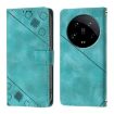 Xiaomi 14 Ultra Green Embossed Leather Phone Case - Skin Feel - 2