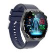 TK20 Smart Watch - 1.39" ECG, Remote Care, Temp Monitor, Blue Silicone Band - 2