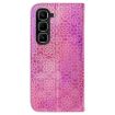 Infinix Hot 50 Pro 4G Pink Leather Magnetic Buckle Phone Case - 3