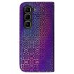 Infinix Hot 50 Pro 4G Purple Leather Phone Case with Magnetic Buckle - 3