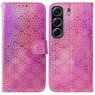 Tecno Camon 40 Pink Leather Phone Case with Magnetic Buckle - 1