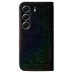 Tecno Camon 40 Black Leather Phone Case with Magnetic Buckle - 3