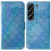 Tecno Camon 40 Blue Leather Phone Case with Magnetic Buckle - 1