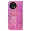 Tecno Spark 30 Pro Pink Magnetic Buckle Leather Phone Case - 3