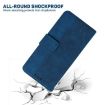 Infinix Hot 50 Pro 4G Blue Geometric Embossed Leather Phone Case - 7