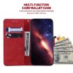 Infinix Hot 50 Pro 4G Red Geometric Embossed Leather Phone Case - 5