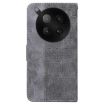 Infinix Zero 40 Geometric Embossed Leather Phone Case Grey 4G/5G - 4