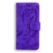 Infinix Zero 40 Flip Leather Case - Tiger Embossing Pattern, Purple - 3