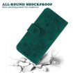 Infinix Hot 50 Pro 4G Green Butterfly Rose Embossed Leather Case - 7