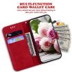 Infinix Hot 50 Pro+ 4G Red Butterfly Rose Embossed Leather Case - 5