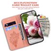 Infinix Hot 50 Pro+ 4G Pink Butterfly Rose Embossed Leather Case - 5