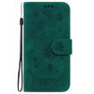 Infinix Note 50 Pro+ Green Butterfly Rose Embossed Leather Case - 3
