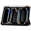iPad Pro 13 2024 Clear Acrylic 3-Fold Leather Case - Black - 4