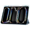 iPad Pro 13 2024 Clear Acrylic 3-Fold Leather Case - Ice Blue - 4