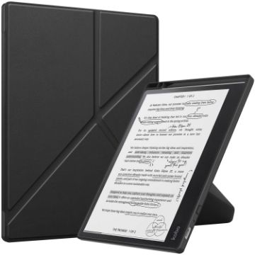 Kobo Elipsa 2E Black TPU Leather Smart Tablet Case - 1