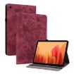 Samsung Galaxy Tab A7 10.4 2020 T500 Butterfly Rose Leather Case Red - 1