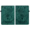 Samsung Galaxy Tab 9+ Green Butterfly Rose Embossed Leather Case - 2