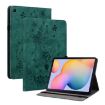 Samsung Galaxy Tab S5e T720/T725 Green Butterfly Rose Leather Case - 1