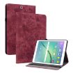 Samsung Galaxy Tab S2 9.7 T810 T815 Red Butterfly Rose Leather Case - 1
