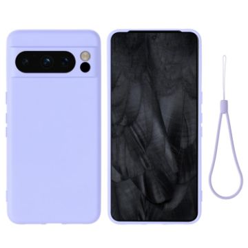 Google Pixel 8 Pro Purple Liquid Silicone Shockproof Phone Case - 1