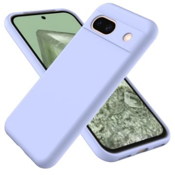 Google Pixel 8a Purple Liquid Silicone Shockproof Phone Case - 1