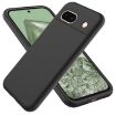 Google Pixel 8a Black Liquid Silicone Shockproof Phone Case - 1