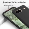Google Pixel 8a Black Liquid Silicone Shockproof Phone Case - 5