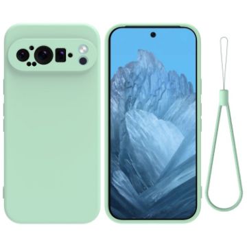 Google Pixel 9 Pro Green Liquid Silicone Shockproof Phone Case - 1