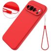 Google Pixel 9 Pro Red Liquid Silicone Shockproof Phone Case - 6
