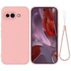 Google Pixel 9a Pink Liquid Silicone Shockproof Phone Case - 1