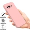 Google Pixel 9a Pink Liquid Silicone Shockproof Phone Case - 2