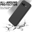 Google Pixel 9a Black Liquid Silicone Shockproof Phone Case - 5