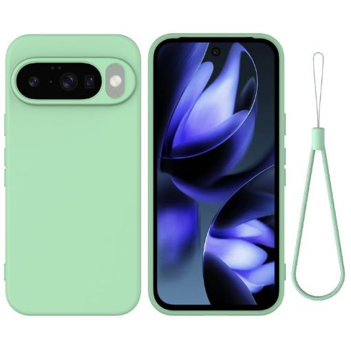 Google Pixel 10 Green Liquid Silicone Shockproof Phone Case - 1