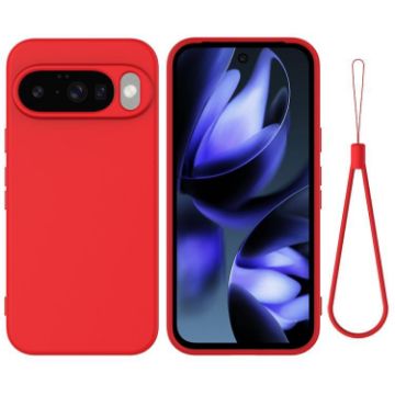 Google Pixel 10 Red Liquid Silicone Shockproof Phone Case - 1