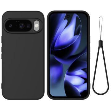 Google Pixel 10 Black Liquid Silicone Shockproof Phone Case - 1