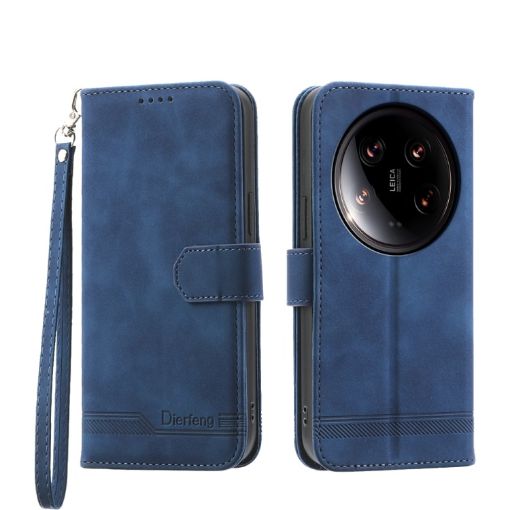Xiaomi 14 Ultra Dierfeng Blue TPU + PU Leather Phone Case - 1