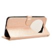 Xiaomi 14 Ultra Gold Honeycomb Dot Texture Leather Phone Case - 6