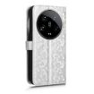 Xiaomi 14 Ultra Silver Leather Phone Case - Honeycomb Dot Texture - 4