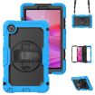Lenovo Tab K9/One Silicone Hybrid Case with Strap - Light Blue - 1