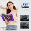 Lenovo Tab K9/One Silicone Hybrid Tablet Case with Strap - Purple - 7