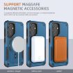 Samsung Galaxy A54 5G Armor MagSafe Holder Hybrid Case Dark Blue - 6