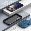 Samsung Galaxy A25 5G Armor MagSafe Holder Hybrid Case - Dark Blue - 6