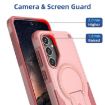 Samsung Galaxy A16 4G/5G Pink Armor MagSafe Holder Hybrid Case - 5