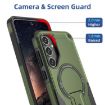 Samsung Galaxy A16 Armor MagSafe Holder Hybrid Case Army Green - 5