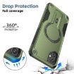 Samsung Galaxy A05 Armor MagSafe Holder Hybrid Case - Army Green - 3