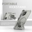 Samsung Galaxy A06 4G/5G Grey Armor MagSafe Holder Hybrid Case - 6