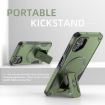 Samsung Galaxy A06 Armor MagSafe Holder Hybrid Case Army Green 4G/5G - 6