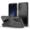 Samsung Galaxy A14 4G/5G Armor MagSafe Holder Hybrid Case Black - 1