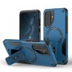 Samsung Galaxy A36/A56 5G Armor MagSafe Holder Phone Case Dark Blue - 1